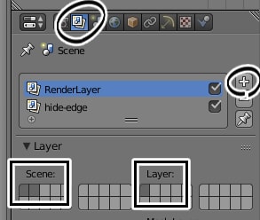 レンダリング用オブジェクトレイヤーの設定