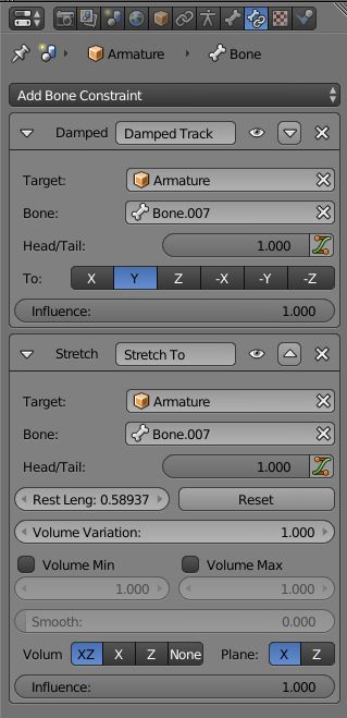 deform bone constraint