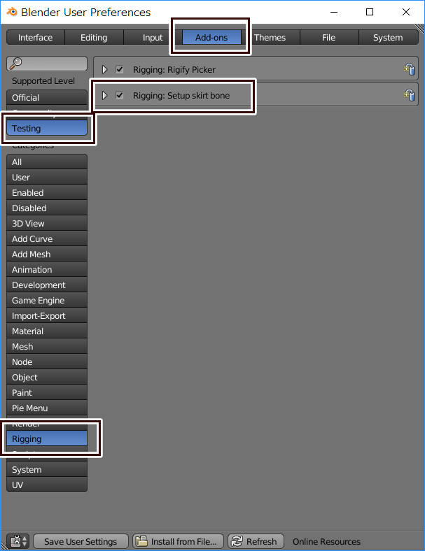 addon location