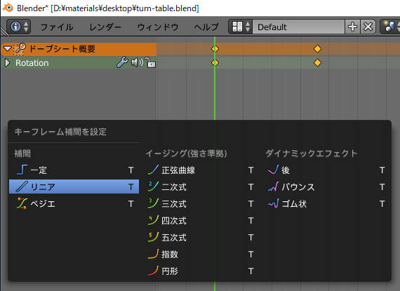 linear animation